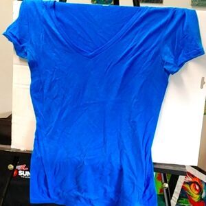 A blue t-shirt 